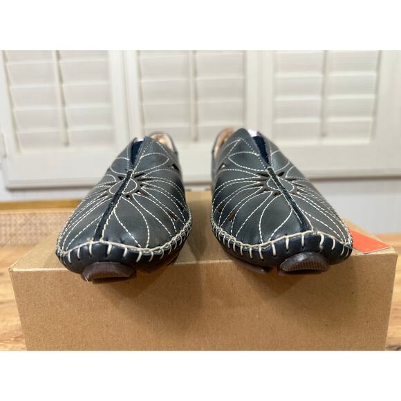 Pikolinos Women's Jerez Slip-On Moccasins Azul Leather Size 6.5/7 US 37 EU NWOB - Picture 7 of 12